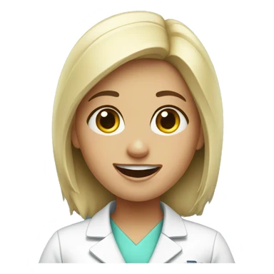 Dentist girl sticker