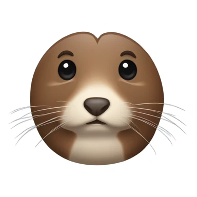 Elongated muskrat sticker