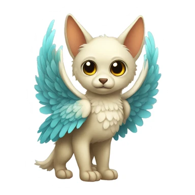 Cute cool winged animal hybrid full body  sticker