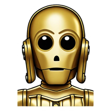 C-3PO Stripe colors sticker