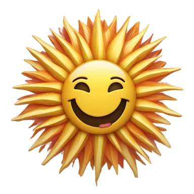 Sun wearing a winter jacket  sticker