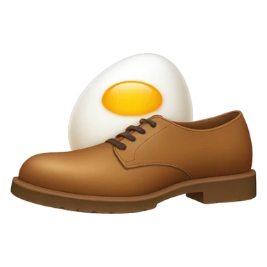 An egg wearing Tod’s shoes  sticker