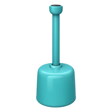 turquoise toilet plunger sticker