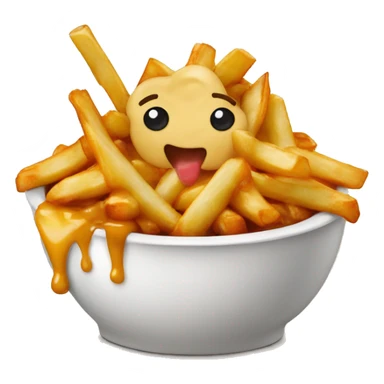 poutine qui mange une poutine sticker