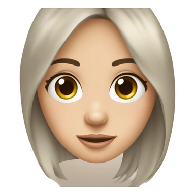 Meisje met mooie lange wimpers sticker