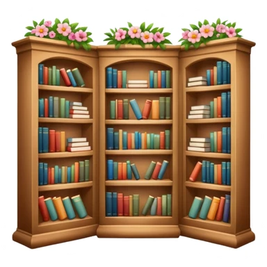 Soft floral library  sticker