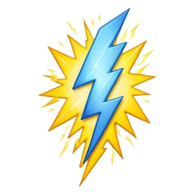 Lightning flashes sticker