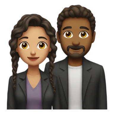 Ester mariano y enoch sticker