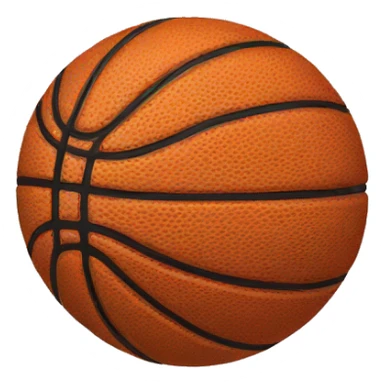 Basketball heart sticker