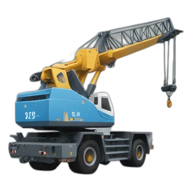 Luffing crane sticker