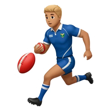 playing rugby  sticker
