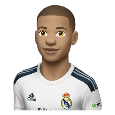 Mbappé Real Madrid fait un salut sticker