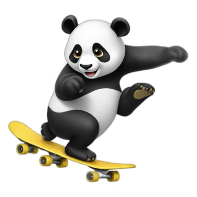 panda-doing-a-kickflip sticker