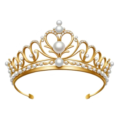 white tiara  sticker