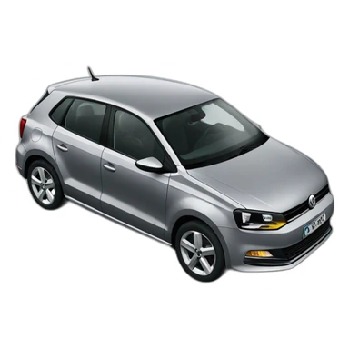 Polo 2015 grise volkswagen sticker