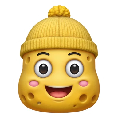 Bob esponja con un el gorro del crustáceo cascarudo sticker