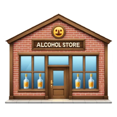 Alcohol store building sticker