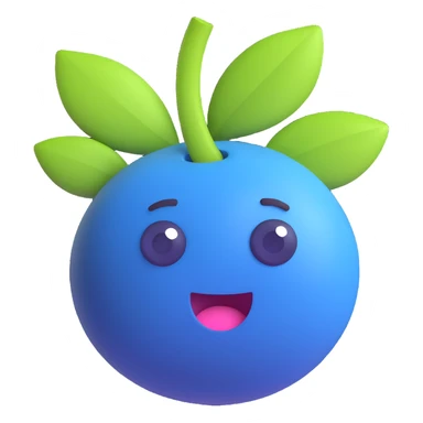 blueberry sticker