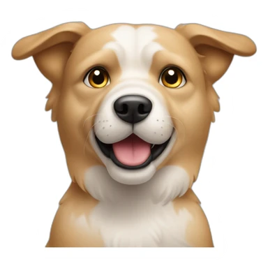 Hund der den mittel Finger zeigt sticker