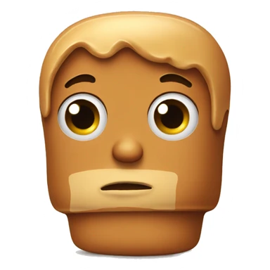 sad peanut butter sticker