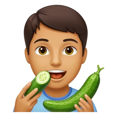 🤤 with cucumber  sticker