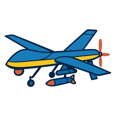 Ukrainian strike drone sticker