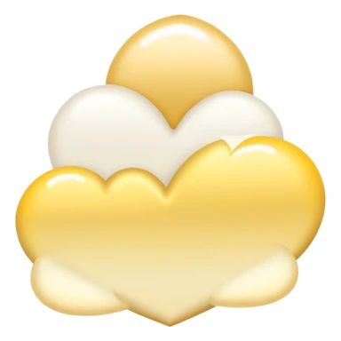 Romantic gold-yellow-white pastel lush gradients aesthetic sticker