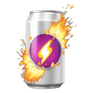 Energy drink can of Nalu exploding sticker