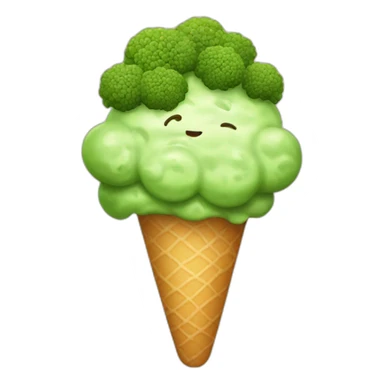 Broccoli-ice-cream sticker