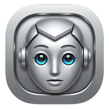 Create an emoji in which it is representing AI logo similarly like the logo of GPT but different completely different sticker