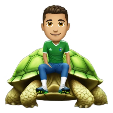 Ronaldo sur tortue sticker