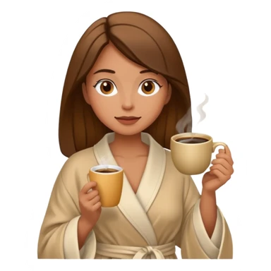 Women drinkers coffee in the morning  sticker