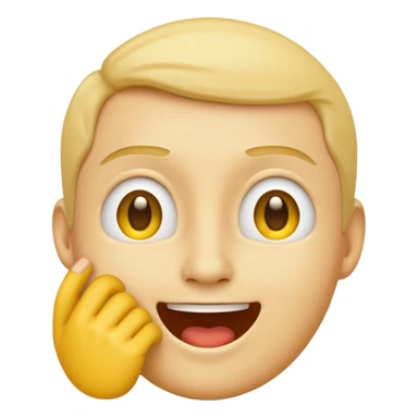 telling a secret yellow emoji sticker