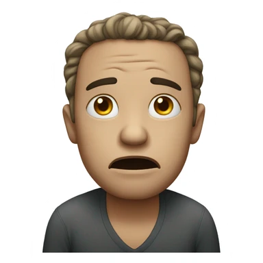 very pained person sticker