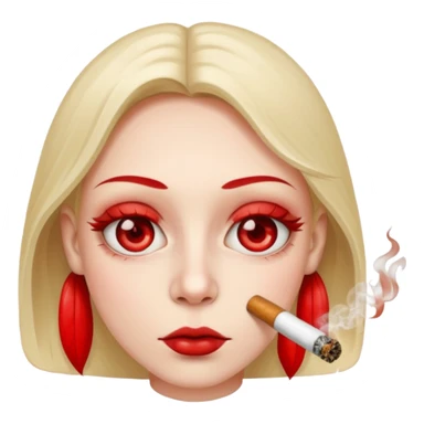 Emoji Smoking weed sticker