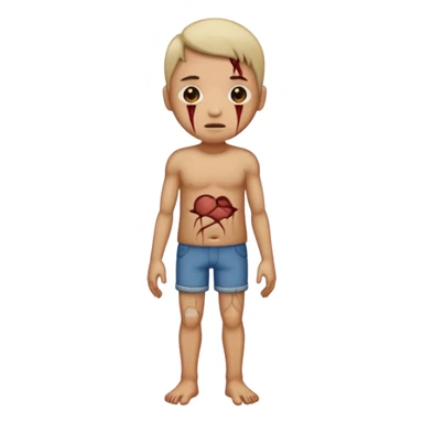 whole body Old wounds sticker