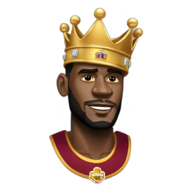Lebron James with crown sticker