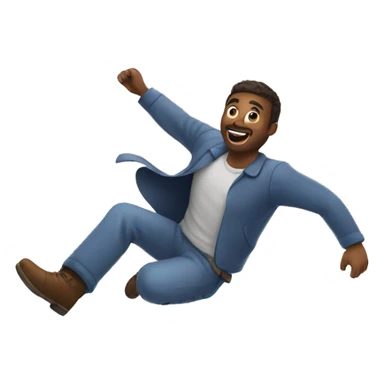 Man flying in Sky sticker