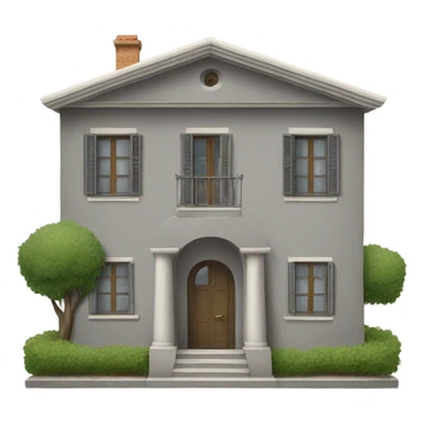 Italian grey house sticker