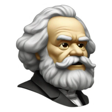 karl marx smokes marijuana sticker