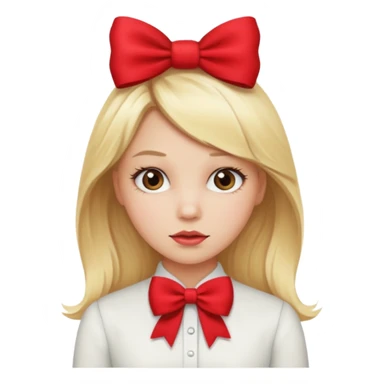 blond girl doing okay sassy sticker