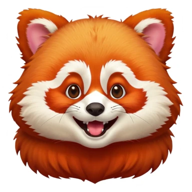 Red panda Laughing sticker
