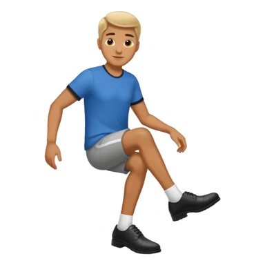 man shoe black sticker