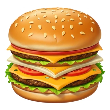 burger pizza fries sticker