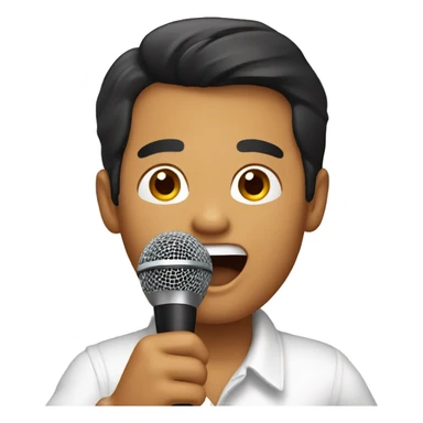 Filipino doing karaoke sticker