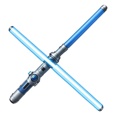 Blue Lightsaber emoji for email subject line sticker