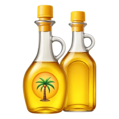 yellow palm cooking oil bottle sticker