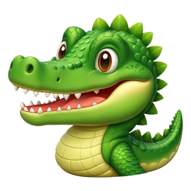 Cute crocodile sticker