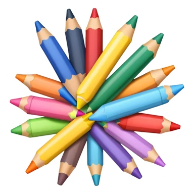 Light colors crayons sticker
