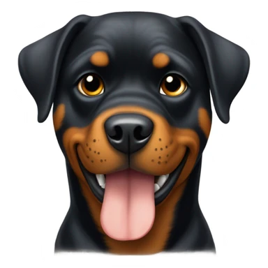 Rottweiler giving a thumbs up  sticker